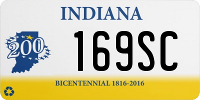 IN license plate 169SC