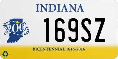 IN license plate 169SZ