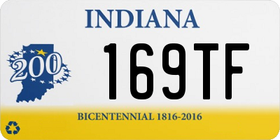 IN license plate 169TF