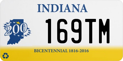IN license plate 169TM