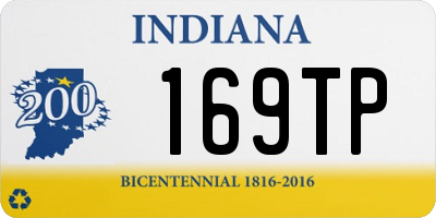 IN license plate 169TP