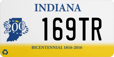 IN license plate 169TR