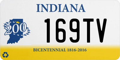 IN license plate 169TV