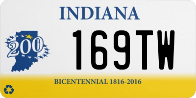 IN license plate 169TW