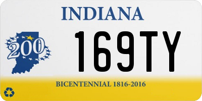 IN license plate 169TY