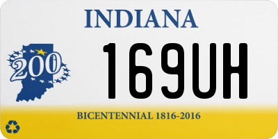 IN license plate 169UH