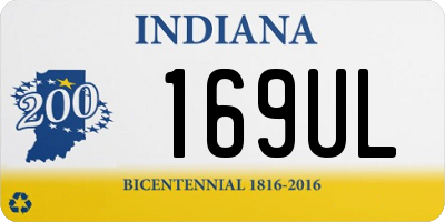 IN license plate 169UL
