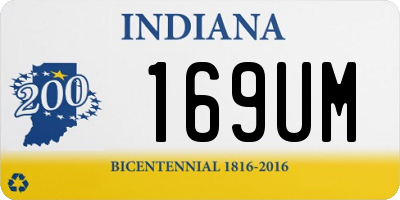IN license plate 169UM