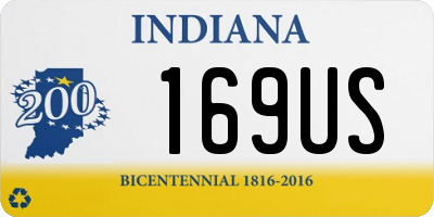IN license plate 169US