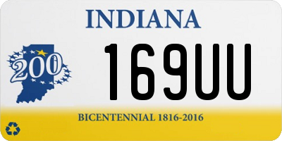 IN license plate 169UU