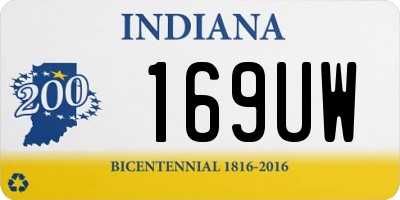 IN license plate 169UW
