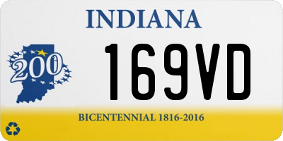 IN license plate 169VD