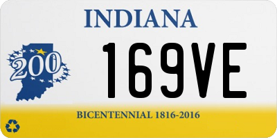 IN license plate 169VE