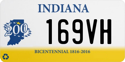 IN license plate 169VH