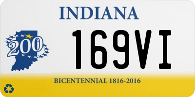 IN license plate 169VI