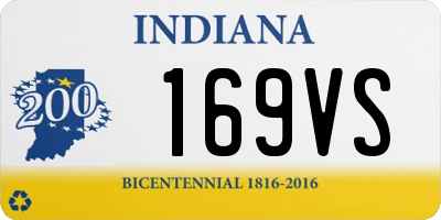 IN license plate 169VS