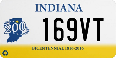 IN license plate 169VT