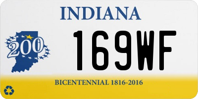 IN license plate 169WF