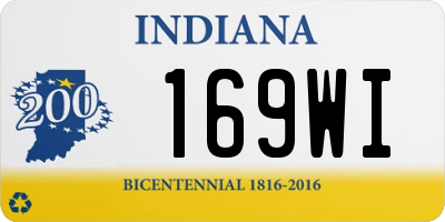 IN license plate 169WI