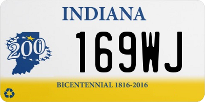 IN license plate 169WJ