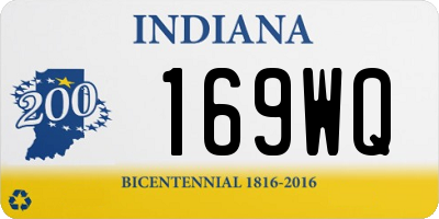 IN license plate 169WQ