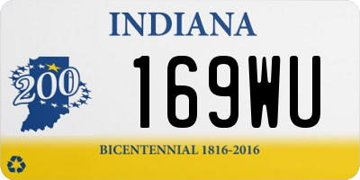 IN license plate 169WU