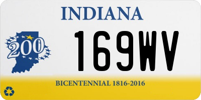 IN license plate 169WV