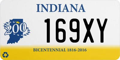 IN license plate 169XY
