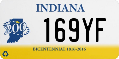 IN license plate 169YF