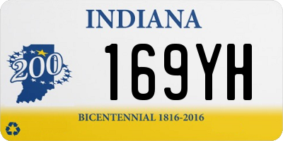 IN license plate 169YH