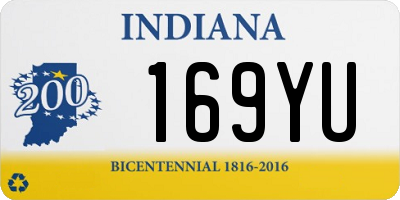 IN license plate 169YU