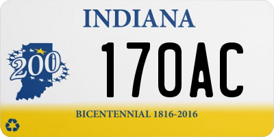 IN license plate 170AC