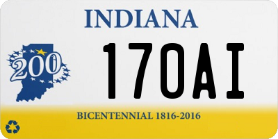 IN license plate 170AI