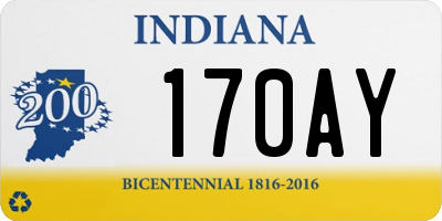 IN license plate 170AY