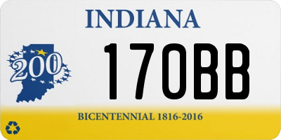 IN license plate 170BB