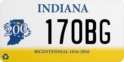 IN license plate 170BG