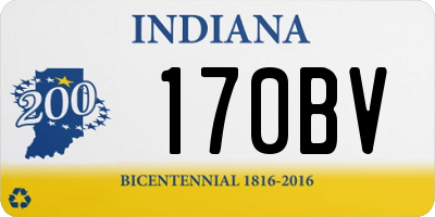 IN license plate 170BV