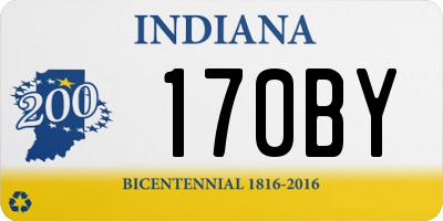 IN license plate 170BY