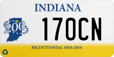 IN license plate 170CN