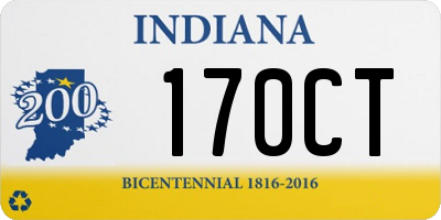 IN license plate 170CT