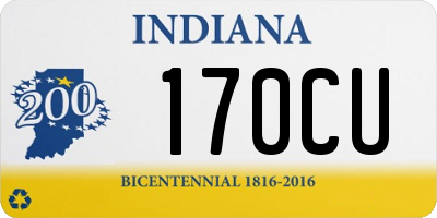 IN license plate 170CU