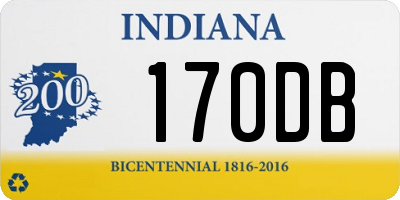 IN license plate 170DB