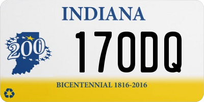 IN license plate 170DQ