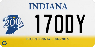 IN license plate 170DY