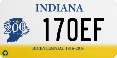 IN license plate 170EF