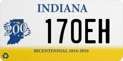 IN license plate 170EH