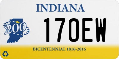 IN license plate 170EW