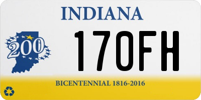 IN license plate 170FH