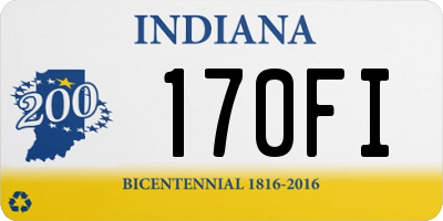 IN license plate 170FI