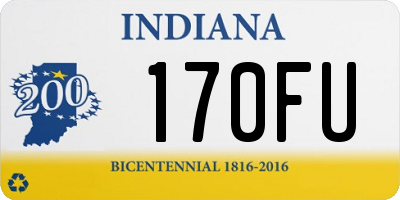 IN license plate 170FU